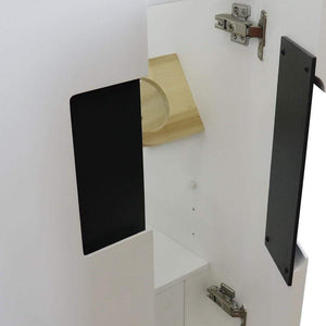 Bellaterra Home Vanity BellaTerra Home 25" Single sink vanity in White finish with White carrara marble and rectangle sink 408800-25-WH-WMR