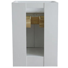 Load image into Gallery viewer, Bellaterra Home Vanity BellaTerra Home 25&quot; Single Sink Vanity in White Finish with White Quartz and Oval Sink 400700-25-WH-WEO
