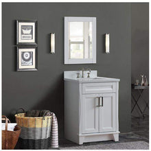Load image into Gallery viewer, Bellaterra Home Vanity BellaTerra Home 25&quot; Single Sink Vanity in White Finish with White Quartz and Rectangle Sink 400700-25-WH-WER
