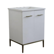 Load image into Gallery viewer, Bellaterra Home Vanity BellaTerra Home 25&quot; Single sink vanity in White finish with White quartz and rectangle sink 408001-25-WH-WER