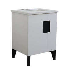 Load image into Gallery viewer, Bellaterra Home Vanity BellaTerra Home 25&quot; Single sink vanity in White finish with White quartz and rectangle sink 408800-25-WH-WER