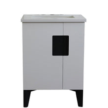 Load image into Gallery viewer, Bellaterra Home Vanity BellaTerra Home 25&quot; Single sink vanity in White finish with White quartz and rectangle sink 408800-25-WH-WER