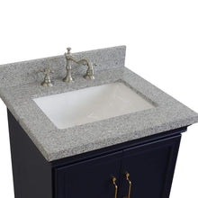 Load image into Gallery viewer, Bellaterra Home Vanity BellaTerra Home 25&quot; Single vanity in Blue finish with Gray granite and rectangle sink 400800-25-BU-GYR