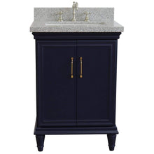 Load image into Gallery viewer, Bellaterra Home Vanity BellaTerra Home 25&quot; Single vanity in Blue finish with Gray granite and rectangle sink 400800-25-BU-GYR