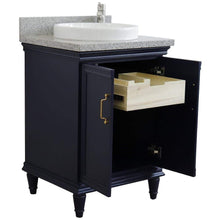 Load image into Gallery viewer, Bellaterra Home Vanity BellaTerra Home 25&quot; Single vanity in Blue finish with Gray granite and round sink 400800-25-BU-GYRD