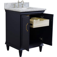 Load image into Gallery viewer, Bellaterra Home Vanity BellaTerra Home 25&quot; Single vanity in Blue finish with White Carrara and rectangle sink 400800-25-BU-WMR