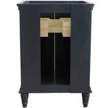 Load image into Gallery viewer, Bellaterra Home Vanity BellaTerra Home 25&quot; Single vanity in Dark Gray finish with Black galaxy and round sink 400800-25-DG-BGRD
