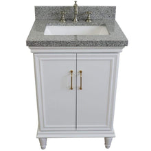 Load image into Gallery viewer, Bellaterra Home Vanity BellaTerra Home 25&quot; Single vanity in White finish with Gray granite and rectangle sink 400800-25-WH-GYR