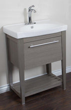 Load image into Gallery viewer, Bellaterra Home Vanity BellaTerra Home 27.5 in Single sink vanity-Wood-Gray 804353-GY