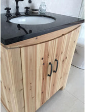 Load image into Gallery viewer, Bellaterra Home Vanity BellaTerra Home 30 in Single Sink Vanity-Solid Fir-Natural 6001-30-NL-BG