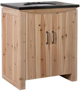 Bellaterra Home Vanity BellaTerra Home 30 in Single Sink Vanity-Solid Fir-Natural 6001-30-NL-BG