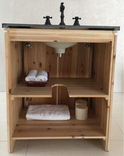 Load image into Gallery viewer, Bellaterra Home Vanity BellaTerra Home 30 in Single Sink Vanity-Solid Fir-Natural 6001-30-NL-BG