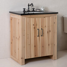 Load image into Gallery viewer, Bellaterra Home Vanity BellaTerra Home 30 in Single Sink Vanity-Solid Fir-Natural 6001-30-NL-BG