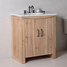 Load image into Gallery viewer, Bellaterra Home Vanity BellaTerra Home 30 in Single Sink Vanity-Solid Fir-Natural 6001-30-NL-JW