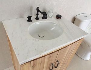 Bellaterra Home Vanity BellaTerra Home 30 in Single Sink Vanity-Solid Fir-Natural 6001-30-NL-JW