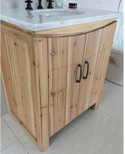 Bellaterra Home Vanity BellaTerra Home 30 in Single Sink Vanity-Solid Fir-Natural 6001-30-NL-JW