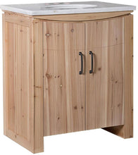 Load image into Gallery viewer, Bellaterra Home Vanity BellaTerra Home 30 in Single Sink Vanity-Solid Fir-Natural 6001-30-NL-JW