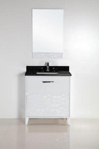Bellaterra Home Vanity BellaTerra Home 30 in. Single sink vanity with Black Galaxy Top 500709-30-BG