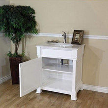 Load image into Gallery viewer, Bellaterra Home Vanity BellaTerra Home 30 in Single Sink Vanity-Wood-White 205030-WH