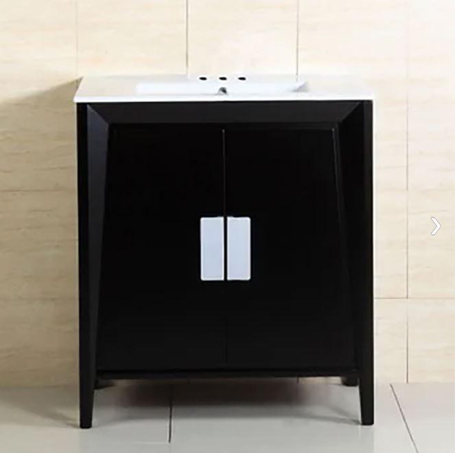 Bellaterra Home Vanity BellaTerra Home 30-inch Single sink vanity 500410D-ES-WH-30