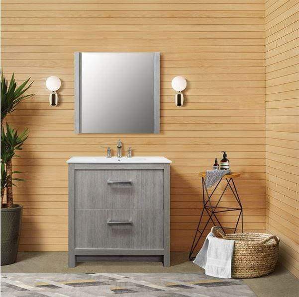 Bellaterra Home Vanity BellaTerra Home 30-inch Single Sink Vanity 502001B-30