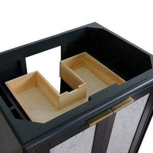 Bellaterra Home Vanity BellaTerra Home 30" Single sink vanity in Dark Gray finish - cabinet only 400990-30-DG