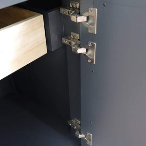 Bellaterra Home Vanity BellaTerra Home 30" Single sink vanity in Dark Gray finish - cabinet only 400990-30-DG