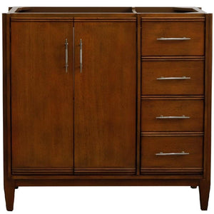 Bellaterra Home Vanity BellaTerra Home 30" Single sink vanity in Walnut finish - cabinet only 400901-30-WA