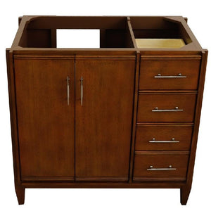 Bellaterra Home Vanity BellaTerra Home 30" Single sink vanity in Walnut finish - cabinet only 400901-30-WA