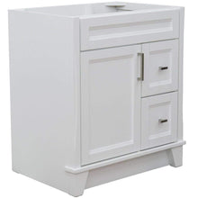 Load image into Gallery viewer, Bellaterra Home Vanity BellaTerra Home 30&quot; Single Sink Vanity in White Finish- Cabinet Only 400700-30-WH