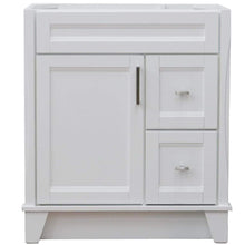 Load image into Gallery viewer, Bellaterra Home Vanity BellaTerra Home 30&quot; Single Sink Vanity in White Finish- Cabinet Only 400700-30-WH