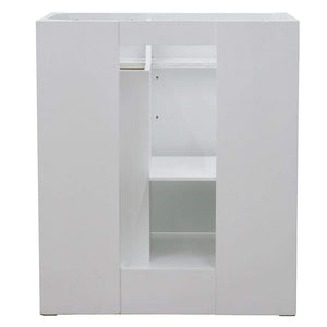 Bellaterra Home Vanity BellaTerra Home 30" Single Sink Vanity in White Finish- Cabinet Only 400700-30-WH
