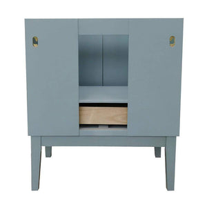 Bellaterra Home Vanity BellaTerra Home 30" Single vanity in Aqua Blue finish - cabinet only 400400-AB