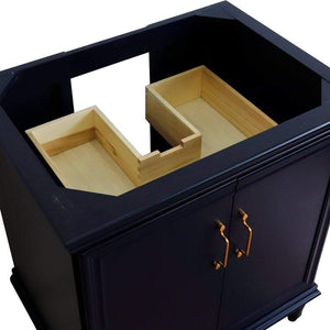 Bellaterra Home Vanity BellaTerra Home 30" Single vanity in Blue finish- cabinet only 400800-30-BU