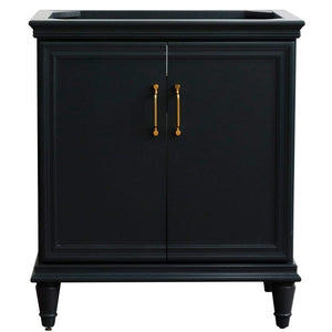 Bellaterra Home Vanity BellaTerra Home 30" Single vanity in Dark Gray finish- Cabinet only 400800-30-DG