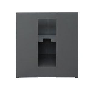 Bellaterra Home Vanity BellaTerra Home 30" Single vanity in Gray Ash finish - cabinet only 400100-GYA