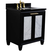 Load image into Gallery viewer, Bellaterra Home Vanity BellaTerra Home 31&quot; Single sink vanity in Black finish with Black galaxy granite with rectangle sink 400990-31-BL-BGR