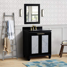 Load image into Gallery viewer, Bellaterra Home Vanity BellaTerra Home 31&quot; Single sink vanity in Black finish with Black galaxy granite with rectangle sink 400990-31-BL-BGR