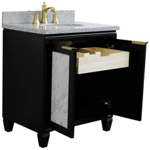 Load image into Gallery viewer, Bellaterra Home Vanity BellaTerra Home 31&quot; Single sink vanity in Black finish with Gray granite with oval sink 400990-31-BL-GYO