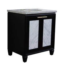 Load image into Gallery viewer, Bellaterra Home Vanity BellaTerra Home 31&quot; Single sink vanity in Black finish with Gray granite with oval sink 400990-31-BL-GYO