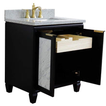 Load image into Gallery viewer, Bellaterra Home Vanity BellaTerra Home 31&quot; Single sink vanity in Black finish with Gray granite with rectangle sink 400990-31-BL-GYR