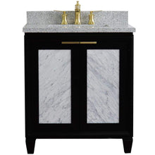 Load image into Gallery viewer, Bellaterra Home Vanity BellaTerra Home 31&quot; Single sink vanity in Black finish with Gray granite with rectangle sink 400990-31-BL-GYR