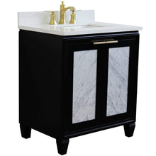 Load image into Gallery viewer, Bellaterra Home Vanity BellaTerra Home 31&quot; Single sink vanity in Black finish with White quartz with rectangle sink 400990-31-BL-WER