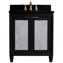 Load image into Gallery viewer, Bellaterra Home Vanity BellaTerra Home 31&quot; Single sink vanity in Dark Gray finish with Black galaxy granite with rectangle sink 400990-31-DG-BGR