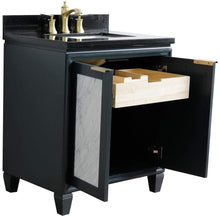 Load image into Gallery viewer, Bellaterra Home Vanity BellaTerra Home 31&quot; Single sink vanity in Dark Gray finish with Black galaxy granite with rectangle sink 400990-31-DG-BGR
