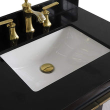 Load image into Gallery viewer, Bellaterra Home Vanity BellaTerra Home 31&quot; Single sink vanity in Dark Gray finish with Black galaxy granite with rectangle sink 400990-31-DG-BGR