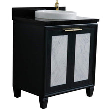 Load image into Gallery viewer, Bellaterra Home Vanity BellaTerra Home 31&quot; Single sink vanity in Dark Gray finish with Black galaxy granite with round sink 400990-31-DG-BGRD