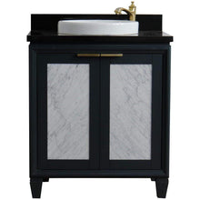 Load image into Gallery viewer, Bellaterra Home Vanity BellaTerra Home 31&quot; Single sink vanity in Dark Gray finish with Black galaxy granite with round sink 400990-31-DG-BGRD