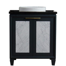 Load image into Gallery viewer, Bellaterra Home Vanity BellaTerra Home 31&quot; Single sink vanity in Dark Gray finish with Black galaxy granite with round sink 400990-31-DG-BGRD
