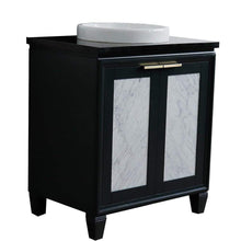 Load image into Gallery viewer, Bellaterra Home Vanity BellaTerra Home 31&quot; Single sink vanity in Dark Gray finish with Black galaxy granite with round sink 400990-31-DG-BGRD